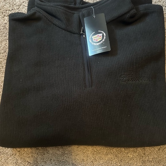 Men's Officially Licensed Cadillac Black Sweater - Picture 1 of 5